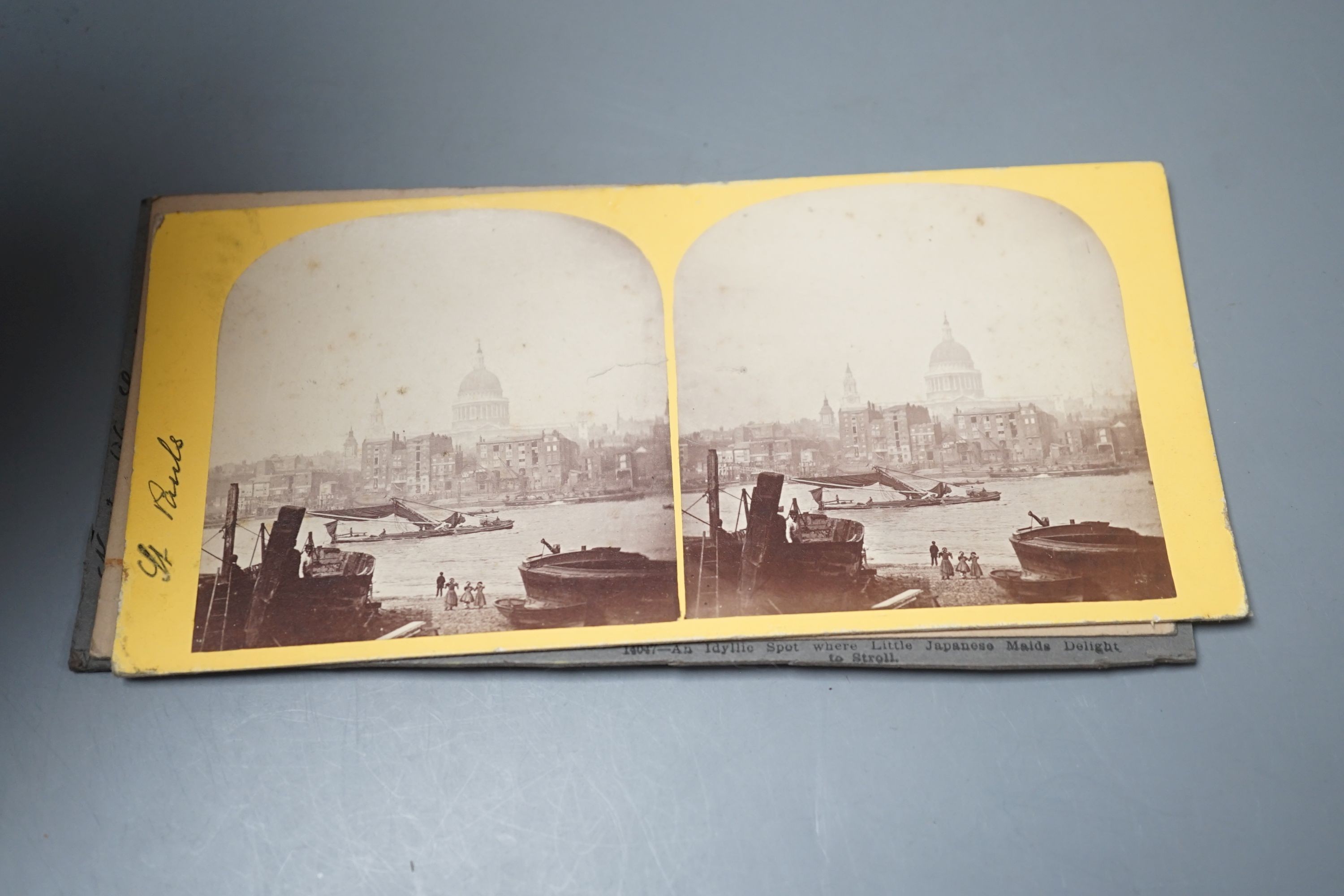 A collection of late Victorian and later stereographic photographs